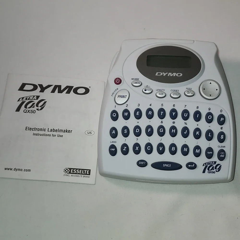 Vintage 2002 Dymo Electronic Label Maker Letra Tag QX50